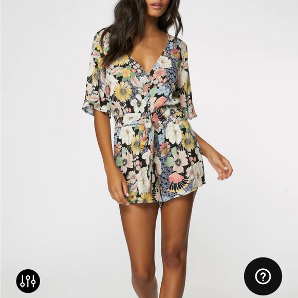 O'Neill Pants - O’Neill KYRIE TWIGGY FLORAL ROMPER